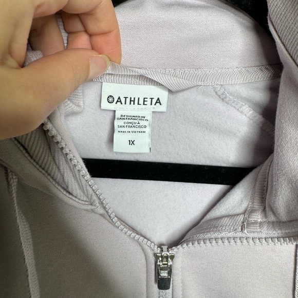 Athleta Lilac triumph Zip-Up Hoodie 1X - Picture 3 of 7